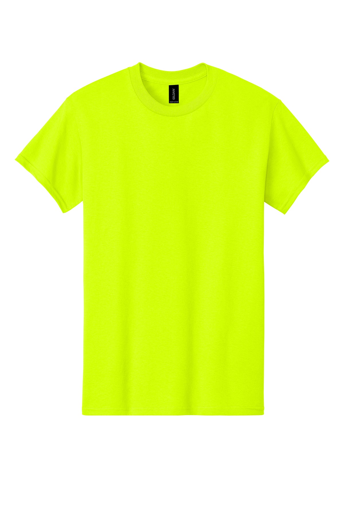 Gildan 5000 Safety Green front